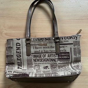 Literal printed purse